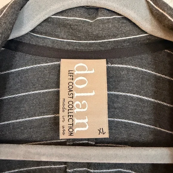 Anthropologie Dolan Gray Striped Knit Blazer Size XL - like new! - Picture 3 of 12
